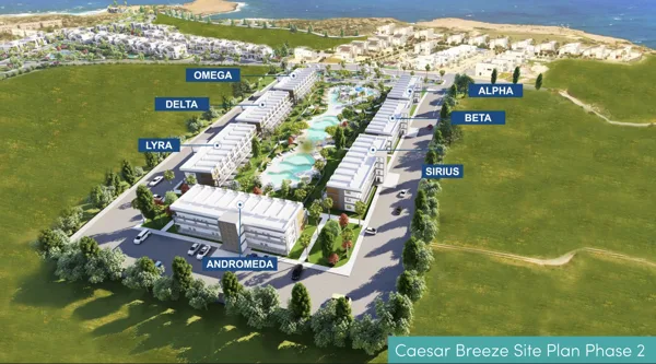 Caesar Breeze Phase 2 – project rendering or overall plan, North Cyprus.