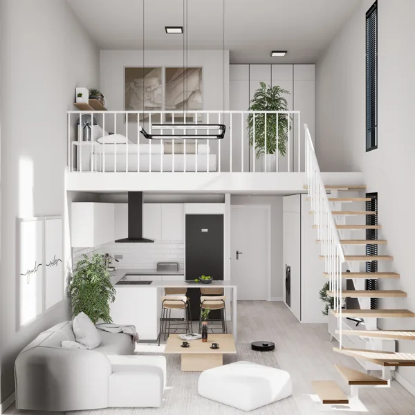 ramusis slėnis – 1+1 лофт апартаменты, Северный Кипр. Визуализация типа жилья