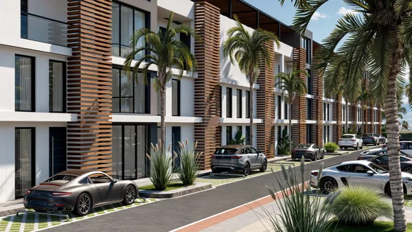 Ateities Namai – Apartamenty typu studio, Cypr Północny. Wizualizacja projektu