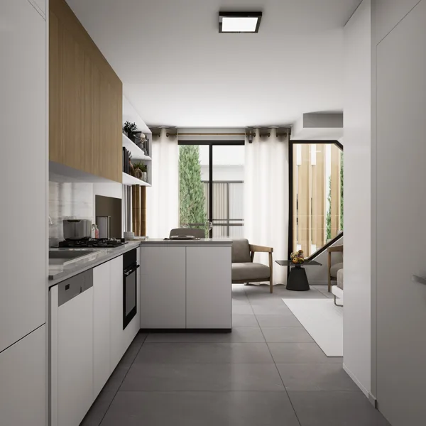 Ateities Namai – Apartamenty typu studio, Cypr Północny. Wizualizacja typu mieszkania