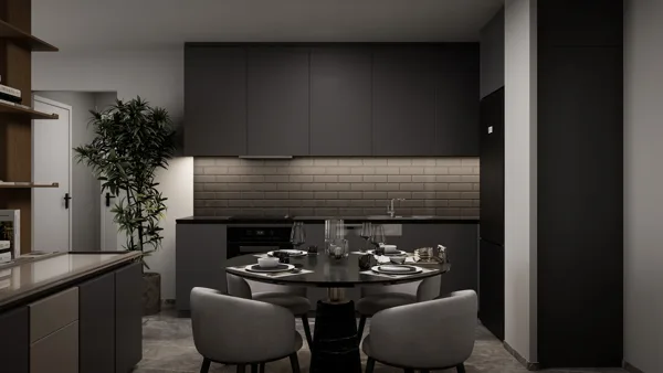 Žaliasis horizontas – 2+1 tipo apartamentai su sodu, Šiaurės Kipras. Būsto tipo vizualizacija