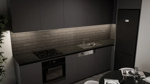 Žaliasis horizontas – 2+1 tipo apartamentai su sodu, Šiaurės Kipras. Būsto tipo vizualizacija