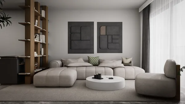 Žaliasis horizontas – 2+1 tipo apartamentai su sodu, Šiaurės Kipras. Būsto tipo vizualizacija