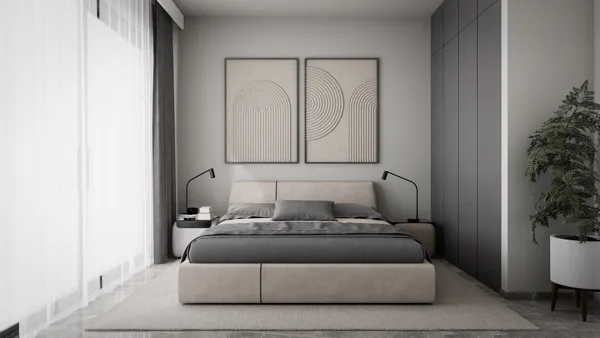 Žaliasis horizontas – 2+1 tipo apartamentai su sodu, Šiaurės Kipras. Būsto tipo vizualizacija