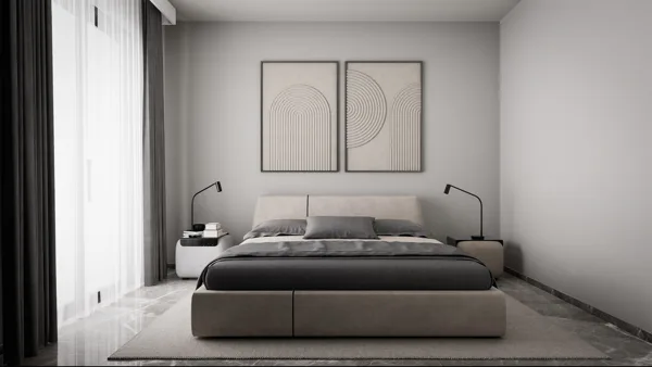 Žaliasis horizontas – 2+1 tipo apartamentai su sodu, Šiaurės Kipras. Būsto tipo vizualizacija